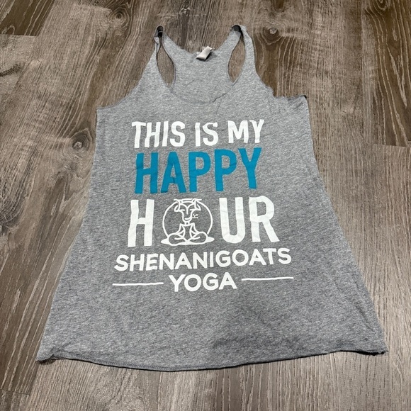 Next Level Apparel Tops - Shenanigoat's Yoga Grey Tank Top